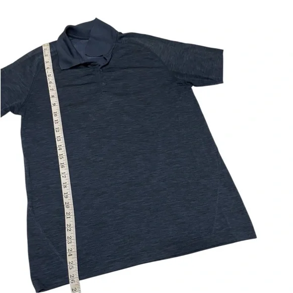 Lululemon vent tech polo shirt men’s size M blue train office travel - Picture 16 of 16